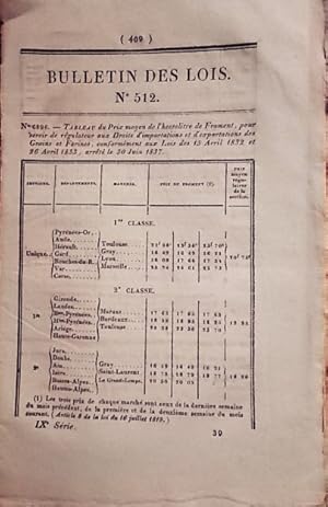 Bulletin des lois. Contient l'ordonnance du Roi qui approuve l'adjudication passée le 26 avril 18...