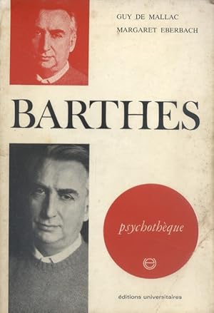 Seller image for Barthes. for sale by Librairie Et Ctera (et caetera) - Sophie Rosire