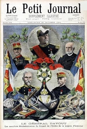 Le Petit journal - Supplément illustré N° 570 : Le général Davout. Les membres démissionnaires du...