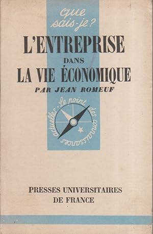 Seller image for L'entreprise dans la vie conomique. for sale by Librairie Et Ctera (et caetera) - Sophie Rosire