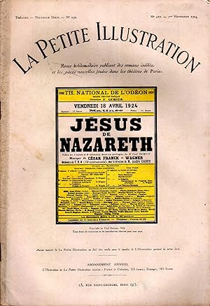 Imagen del vendedor de La Petite illustration thtrale N 130 : Jsus de Nazareth, pice de Paul Demasy. 1er novembre 1924. a la venta por Librairie Et Ctera (et caetera) - Sophie Rosire