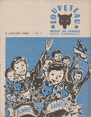 Louveteau 1958 N° 1. Revue bimensuelle des Scouts de France. 5 janvier 1958.