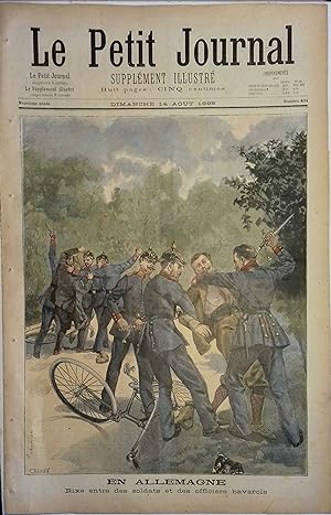 Le Petit journal - Supplément illustré N° 404 : En Allemagne : Rixe entre des soldats et des offi...