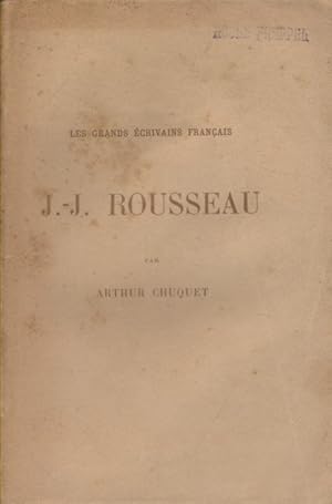 Bild des Verkufers fr J.-J. Rousseau. zum Verkauf von Librairie Et Ctera (et caetera) - Sophie Rosire