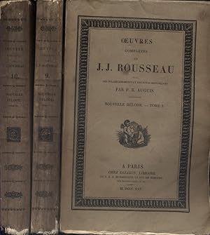 La nouvelle Héloïse. (En 3 volumes). Suivi des Amours de Milord Edouard Bomston.