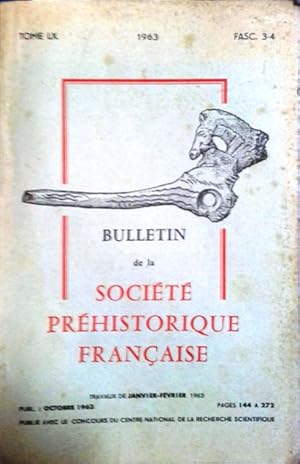 Seller image for Bulletin de la Socit Prhistorique Franaise. Travaux de janvier-fvrier 1963. for sale by Librairie Et Ctera (et caetera) - Sophie Rosire