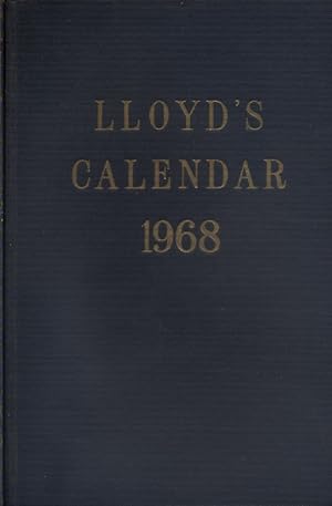 Seller image for Lloyd's calendar 1968. for sale by Librairie Et Ctera (et caetera) - Sophie Rosire