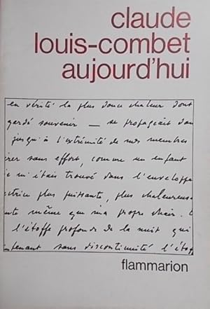 Image du vendeur pour Claude Louis-Combet aujourd'hui. mis en vente par Librairie Et Ctera (et caetera) - Sophie Rosire