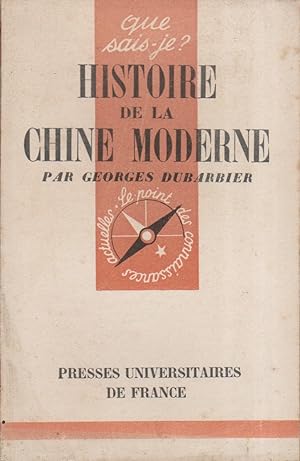 Histoire de la Chine moderne.