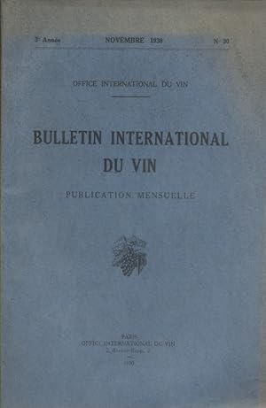 Image du vendeur pour Bulletin international du vin N 30. mis en vente par Librairie Et Ctera (et caetera) - Sophie Rosire