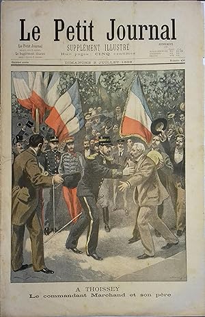 Le Petit journal - Supplément illustré N° 450 : A Thoissey : Le commandant Marchand et son père(G...