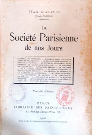 Immagine del venditore per La socit parisienne de nos jours. venduto da Librairie Et Ctera (et caetera) - Sophie Rosire