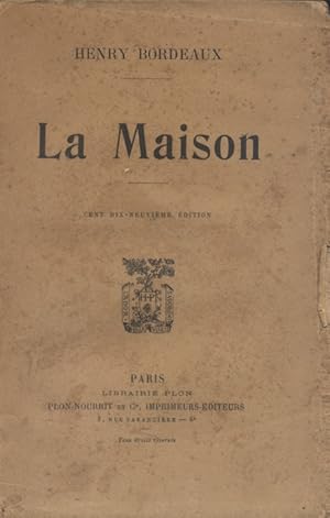 Seller image for La maison. for sale by Librairie Et Ctera (et caetera) - Sophie Rosire