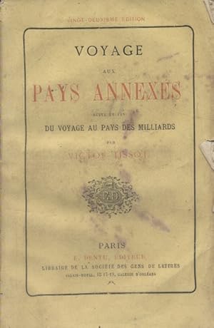 Imagen del vendedor de Voyage aux pays annexs. Suite et fin du voyage au pays des milliards. a la venta por Librairie Et Ctera (et caetera) - Sophie Rosire