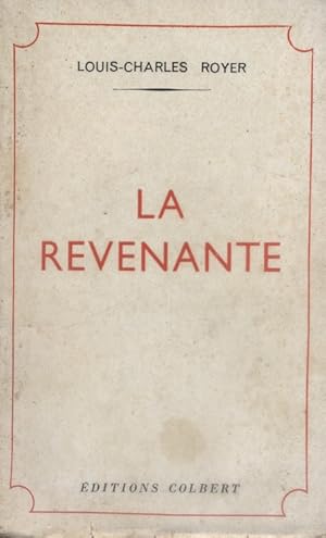 Bild des Verkufers fr La revenante. zum Verkauf von Librairie Et Ctera (et caetera) - Sophie Rosire
