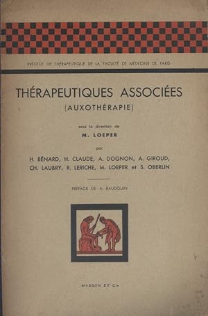 Seller image for Thrapeutiques associes (auxothrapie). for sale by Librairie Et Ctera (et caetera) - Sophie Rosire