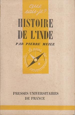 Bild des Verkufers fr Histoire de l'Inde. zum Verkauf von Librairie Et Ctera (et caetera) - Sophie Rosire