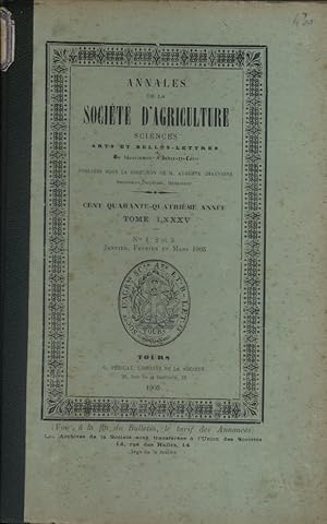 Annales de la société d'agriculture, sciences, arts et belles lettres du département d'Indre-et-L...