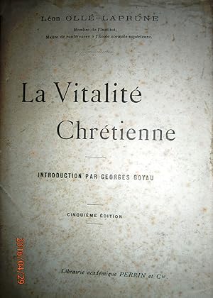 Seller image for La vitalit chrtienne. for sale by Librairie Et Ctera (et caetera) - Sophie Rosire