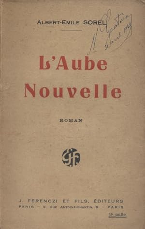 Seller image for L'aube nouvelle. for sale by Librairie Et Ctera (et caetera) - Sophie Rosire