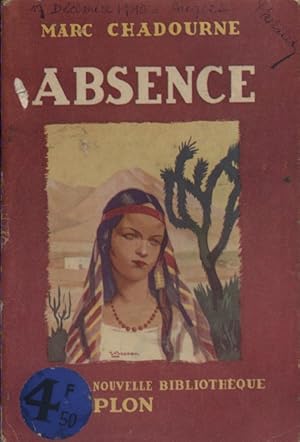 Seller image for Absence. for sale by Librairie Et Ctera (et caetera) - Sophie Rosire