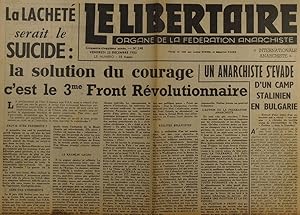 Le libertaire. Organe de la fédération anarchiste. N° 247. Les anarchistes au pays de Tito (6). E...