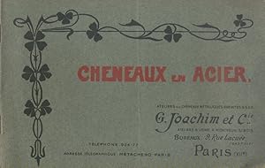 Chéneaux en acier. Catalogue. Tarif au 1er octobre 1908. Ateliers des chéneaux métalliques brevet...