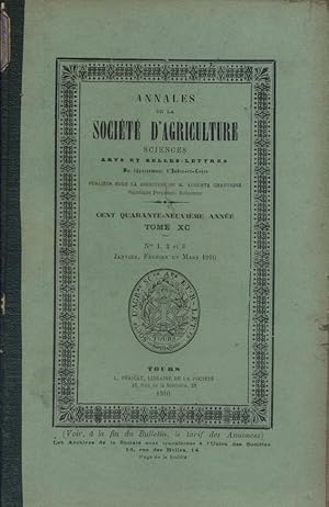 Annales de la société d'agriculture, sciences, arts et belles lettres du département d'Indre-et-L...