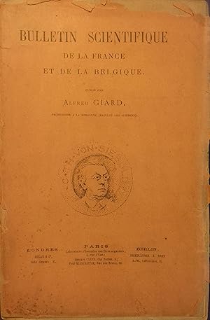 Bulletin scientifique de la France et de la Belgique. Année 1898. Tome XXI.