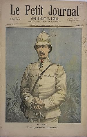 Le Petit journal - Supplément illustré N° 106 : Au Dahomey : Le général Dodds (Gravure en premièr...