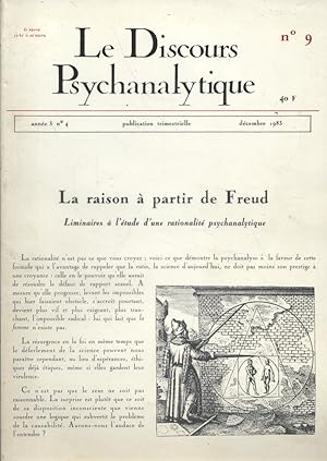 Le discours psychanalytique. Revue trimestrielle. N° 9. Décembre 1983.