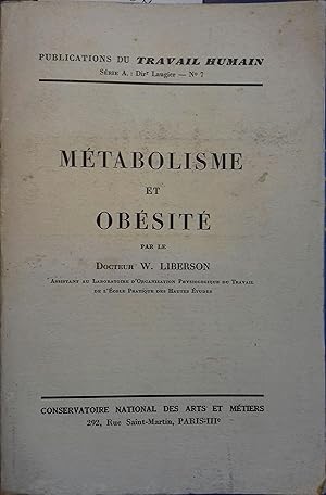 Métabolisme et obésité.