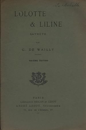 Lolotte et Liline. Saynète. Vers 1930.
