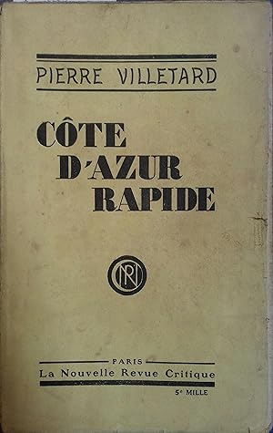 Seller image for Cte d'Azur rapide. for sale by Librairie Et Ctera (et caetera) - Sophie Rosire