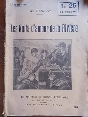 Imagen del vendedor de Les nuit d'amour de la Riviera. a la venta por Librairie Et Ctera (et caetera) - Sophie Rosire