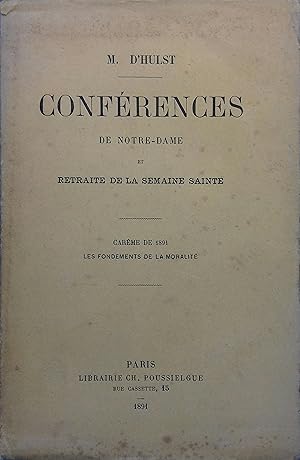 Imagen del vendedor de Les fondements de la moralit. Carme de 1891. a la venta por Librairie Et Ctera (et caetera) - Sophie Rosire