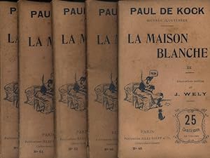 La maison blanche. En 5 volumes. Fin XIXe. Vers 1900.