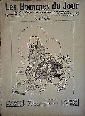 Les Hommes du jour Nouvelle série N° 58 : A Gênes. Portrait en couverture par Jean Magdeleine. 29...