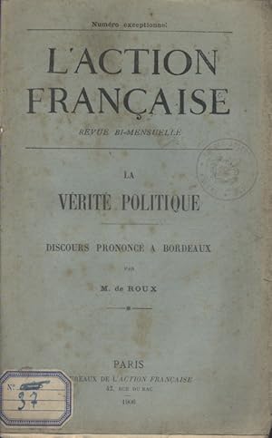 La vérité politique. Discours prononcé à Bordeaux.