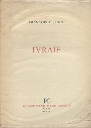 Seller image for Ivraie. for sale by Librairie Et Ctera (et caetera) - Sophie Rosire