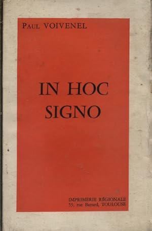 Bild des Verkufers fr In hoc signo. zum Verkauf von Librairie Et Ctera (et caetera) - Sophie Rosire