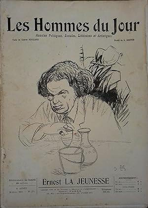 Les Hommes du jour N° 275 : Ernest La Jeunesse. Portrait en couverture par G. Raieter. 26 avril 1...