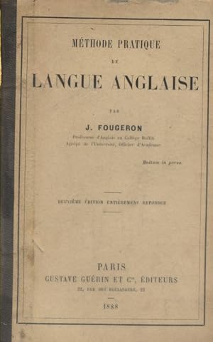 Image du vendeur pour Mthode pratique de langue anglaise. mis en vente par Librairie Et Ctera (et caetera) - Sophie Rosire