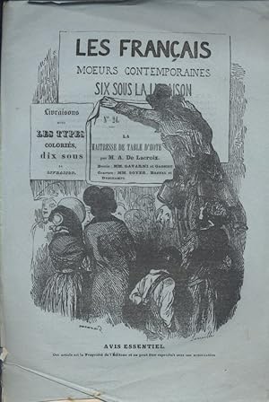 Seller image for Les franais, moeurs contemporaines N 24 : La maitresse de table d'hte (Madame Martin). Vers 1900. for sale by Librairie Et Ctera (et caetera) - Sophie Rosire