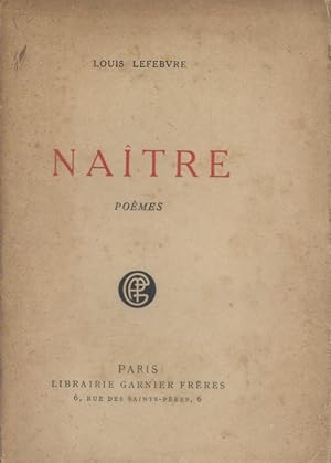 Bild des Verkufers fr Natre. Pomes. zum Verkauf von Librairie Et Ctera (et caetera) - Sophie Rosire