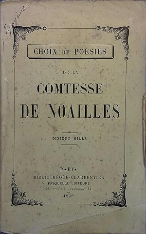 Imagen del vendedor de Choix de posies. a la venta por Librairie Et Ctera (et caetera) - Sophie Rosire