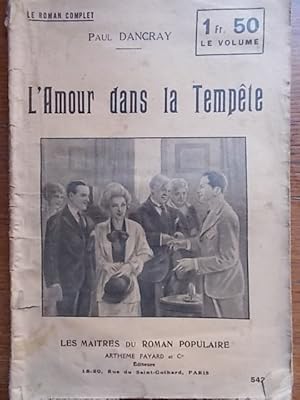 Imagen del vendedor de L'amour dans la tempte. a la venta por Librairie Et Ctera (et caetera) - Sophie Rosire