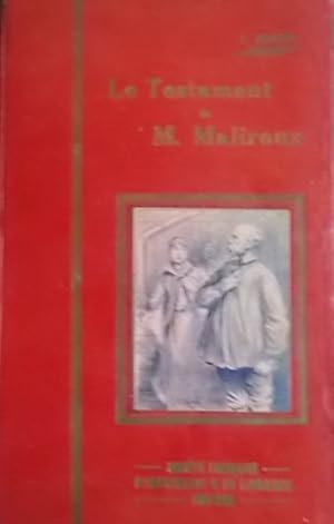 Image du vendeur pour Le testament de M. Maliroux. Vers 1930. mis en vente par Librairie Et Ctera (et caetera) - Sophie Rosire