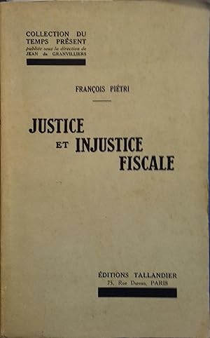 Justice et injustice fiscale.
