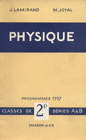 Seller image for Physique. Classes de seconde, sries A et B. for sale by Librairie Et Ctera (et caetera) - Sophie Rosire